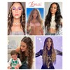 LONAI Clip In Hair Extensions, 6PCS Curly 24" Long Synthetic