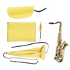 4Pcs Sax Mouthpiece Brush Kit Lightweight Portable Reliable Wiping Cloth