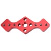 Woodworking Straight Hole Punch Locator Red Aluminum Alloy with Drill
