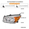 2PCS Headlights Assembly For 2006 2007 2008 Toyota RAV4 Base