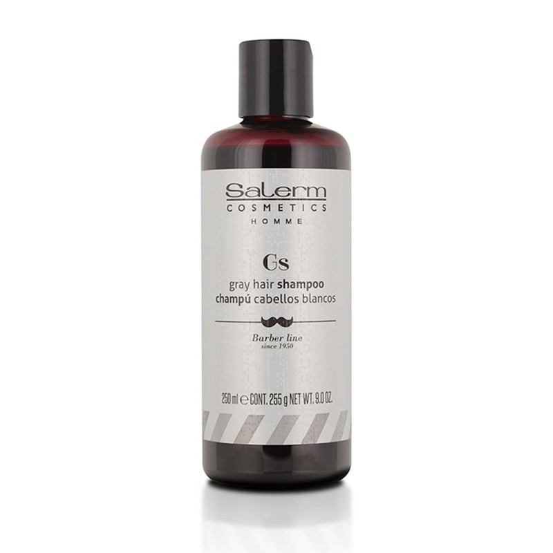 Salerm Homme Shampoo para Matizar Cabellos Blancos y Canas para