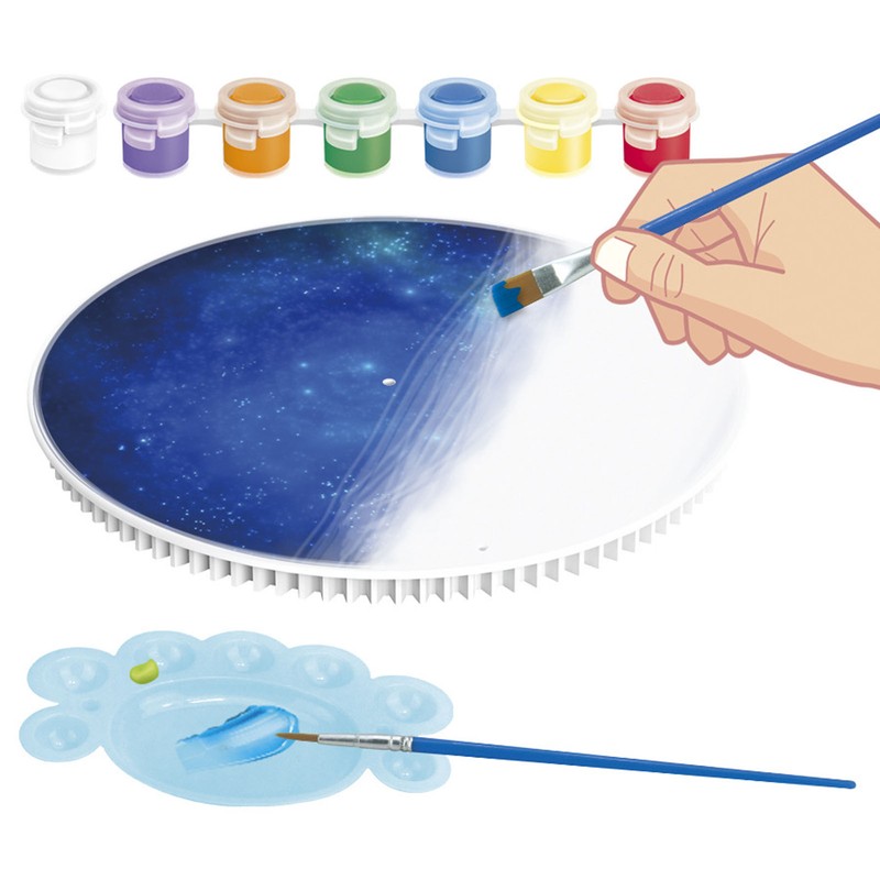 2 in 1 DIY Solar System Three Planets Stereoscopic Assembling