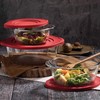 Ums 2.2 Quart Round Glass Baking Dish with Lid, Round
