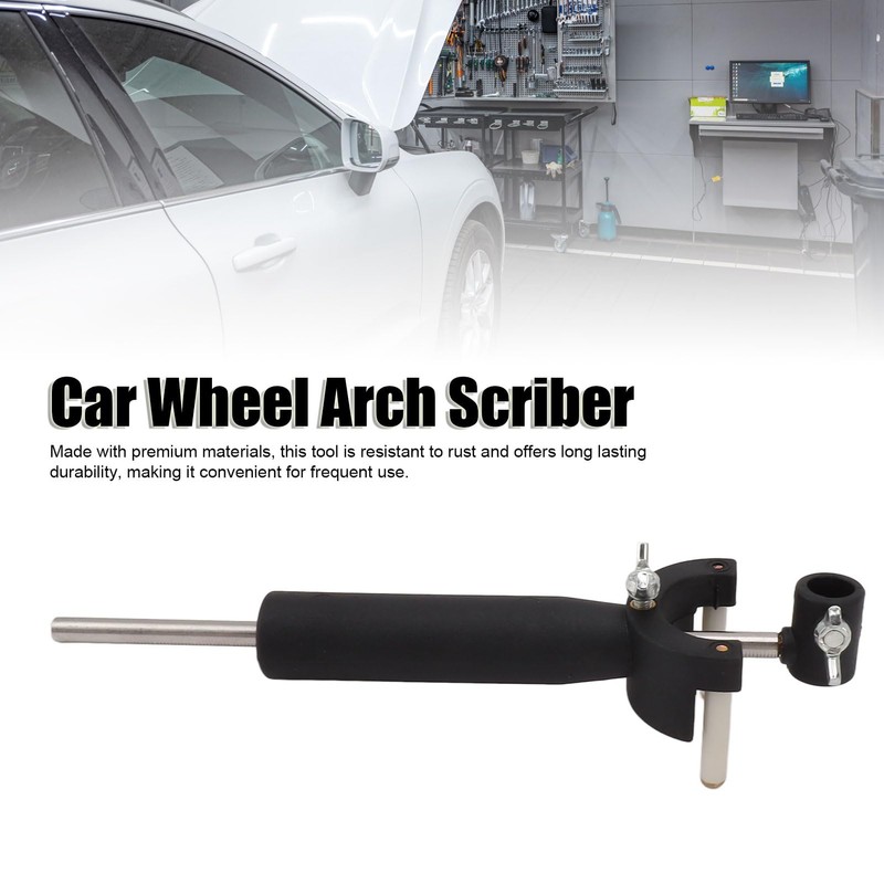Car Wheel Arch Scriber, Steel Adjustable Stable Fix Car Dent