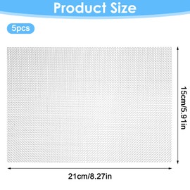 5 Pieces Welding Mesh, Reinforcing Stainless Steel Wire Mesh Screen, Thermoplastic Repair Kit for Car, Yachts, Auto Body Repairs (5.9 x 8.3inch/15x21cm)