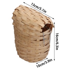 Bird House, Long Service Life Bird Finch Bamboo for Parakeets for Yard Decoration