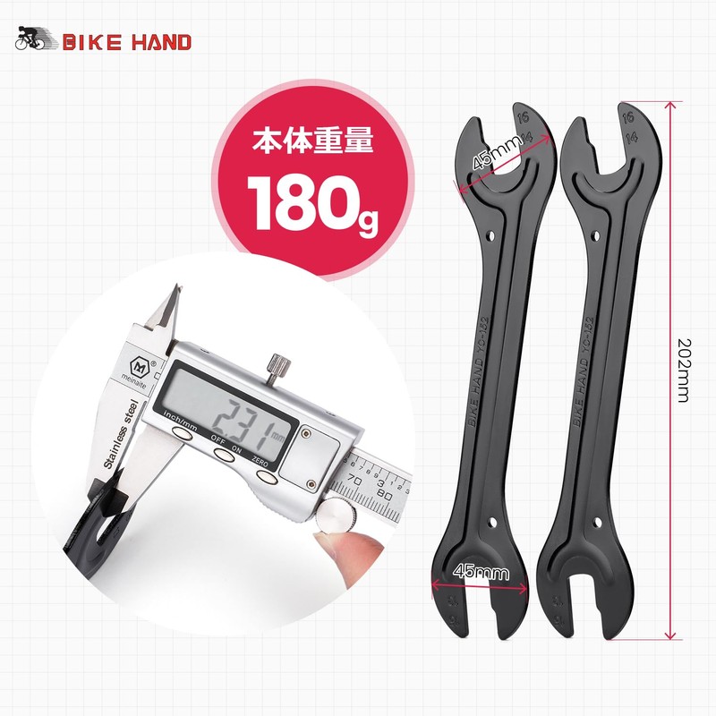 Bike Hand Hub Wrench 13/14/15/16mm 2 Sets Hub Cone Wrench