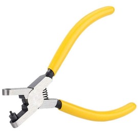 MMOBIEL Hole Punch Watch Strap Belt Hole Watchmaker Pliers Tool Hole Punch Pliers with Yellow Vinyl Handle