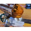 GRAND GENERAL WATERMELON LIGHT AMBER GLASS DOUBLE FACE CHROME DIE