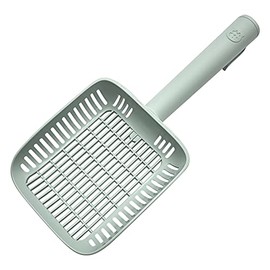 CATSTAG Type C Litter Scoop - Solid Scoop for Kitty Litter Box | Sifter Scooper | Deep Shovel | Long Handle | Poop Sifting Big Size 11.4 x 4.9 x 1.3in