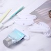 Ajcotahm 5PCS Plastic Toothpaste Tube Clip Dispenser White Toothpaste Squeezer