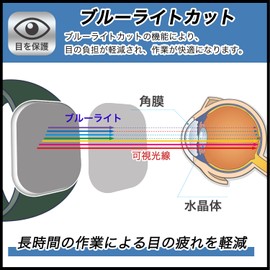 FILMEXT BGWD00345 Protective Film for GARMIN epix Pro (Gen 2) 1.9 inches (47 mm), Made in Japan, Blue Light Film, Glossy, Antibacterial