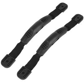 X AUTOHAUX 2pcs 10.62 Inch Kayak Handles Universal Rubber Carry Grab Handle with Single Hole Round Base Black for Kayak Boat Canoe