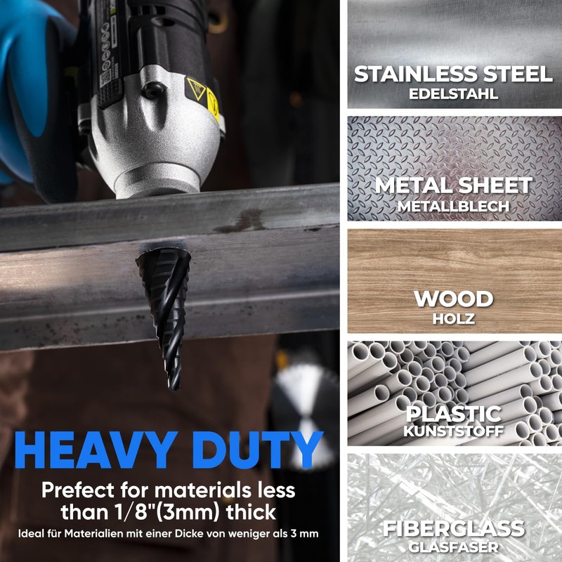 toolant® Cobalt HSS Step Drill [6.35 mm Shank] - Diameter