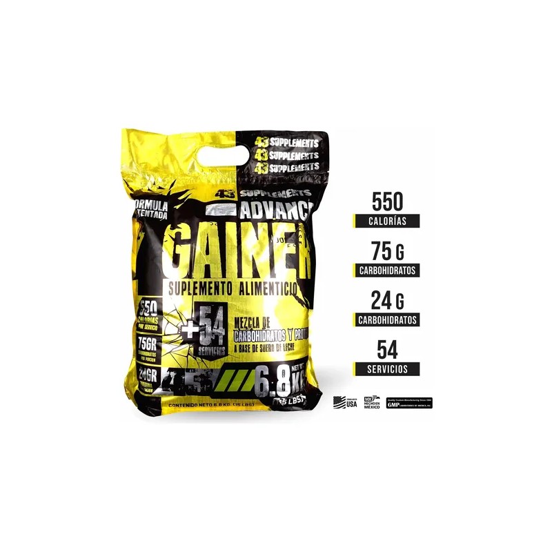 Ganador Hard Mass Gainer Cafe Intenso 15 Lbs 43 Supplements