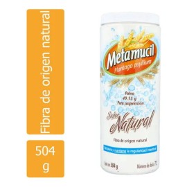 Metamucil Polvo Bote Con 504g Sabor Natural