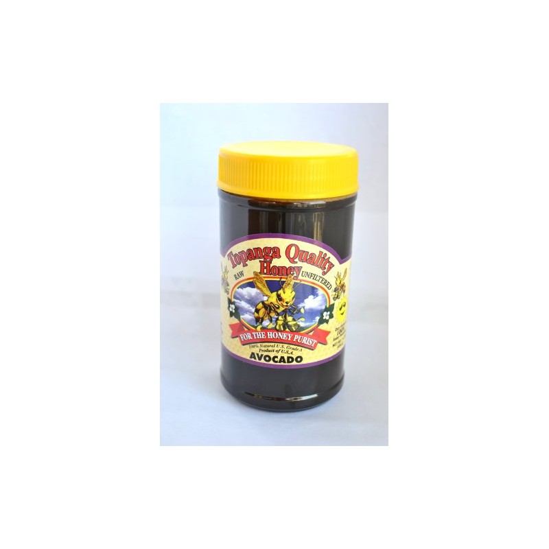 1lb Topanga Quality Honey (Avocado Floral Source) Raw, Unfiltered, Unpasturized,