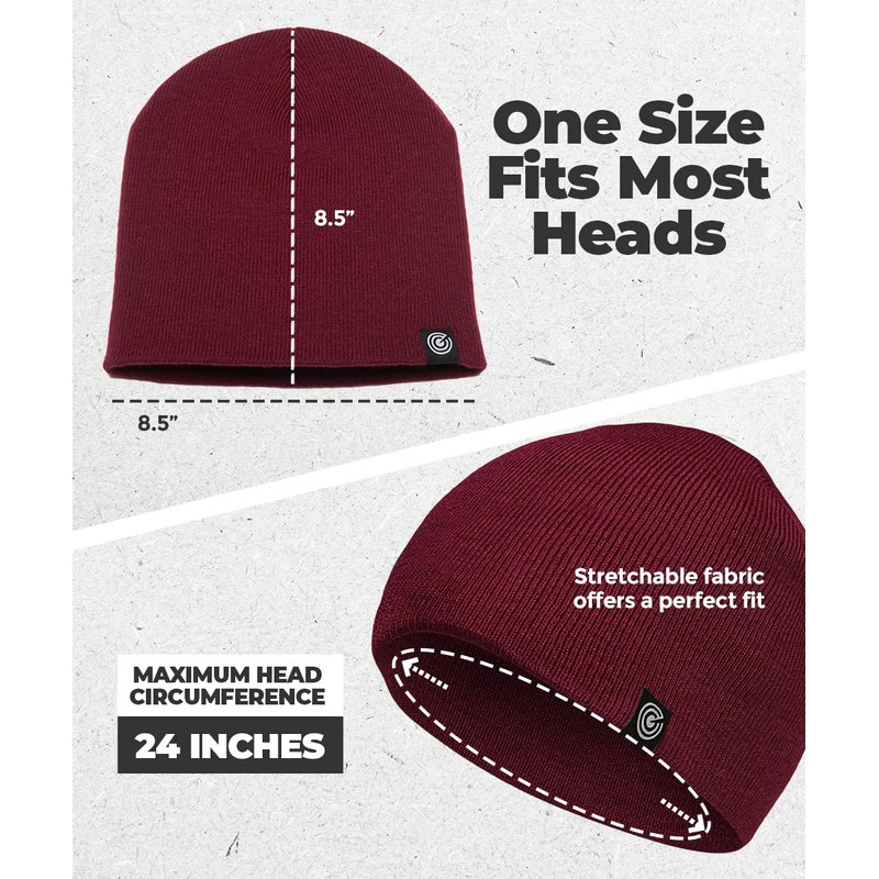 Original Beanie Cap - Soft Knit Beanie Hat - Warm