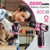 WORKPRO Pink Power Drill - 8V Cordless Drill Kit with