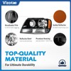 Vizotae Headlights Assembly for 1999-2004 Jeep Grand Cherokee Halogen Headlamp