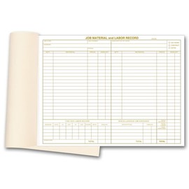 5Forms 231 Padded Material & Labor Records Padded 11 x 8 1/2" Qty 500