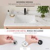 Stylish Bathroom Sink 20 3/4 x 15.5 Inch Ceramic Porcelain