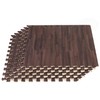 Forest Floor 3/8 Inch Thick Printed Foam Tiles, Premium Wood