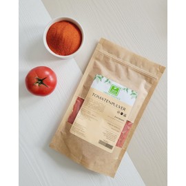 Tomatenpulver 500g (2 * 250g) von der Grünen Essenz - gemahlene Tomaten – natürliches Konzentrat - feines Pulver aus sonnengereiften und getrockneten Tomaten - naturbelassen (500 Gramm)