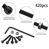 420 Pcs Metric M3 Hex Socket Head Cap Screws Bolts