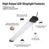 Metalux SHP 4 ft. 128-Watt Equivalent, 10000 Lumens Integrated LED,