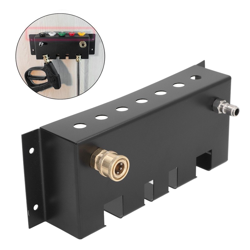 High Pressure Washer Gun Holder Wall Mounted Stainless Steel Foam