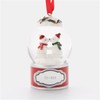 THINGS REMEMBERED Engraved Mini Polar Bears Kissing Snow Globe Ornament