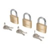 Silverline 984411 Brass Padlock Keyed to Differ, Silver, 40 mm