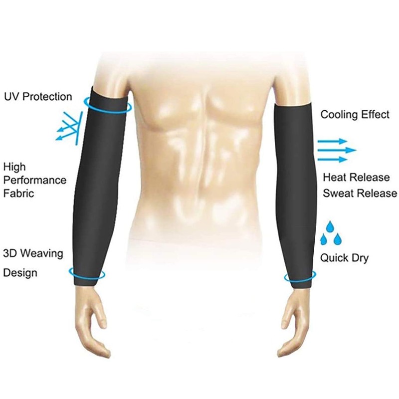 YQXCC 4 Pairs Arm Sleeves for Men Women | UPF