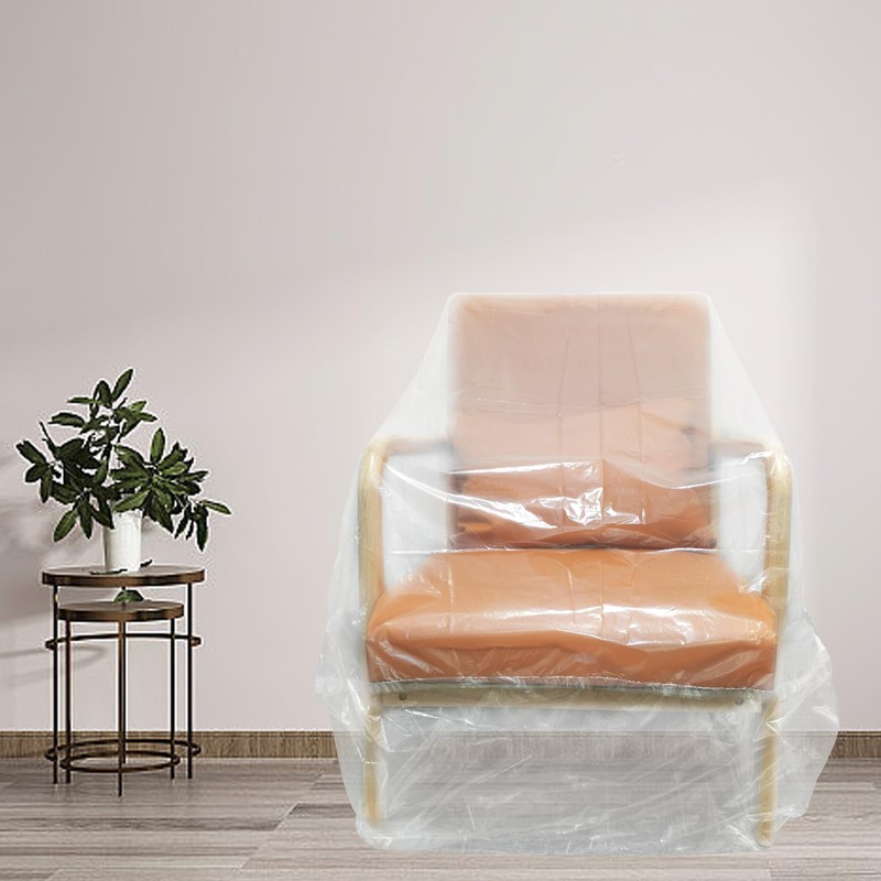 Aoblok Plastic Furniture Covers, Chair Covers for Movable Storage, Waterproof,