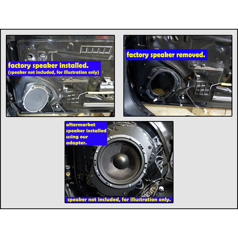 Universal 6"x9" 6x9 to 6 1/2" 6.5" Speaker Adapter Spacer
