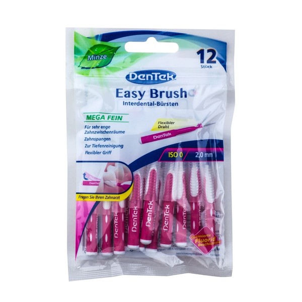 DenTek Easy Brush Interdental Brushes 2.0 mm Mega Fine ISO: 0