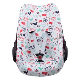 JYOKO KIDS Baby car seat cover liner made cotton compatible with Maxi Cosi Bebé Confort Pebble (Dino Party)
