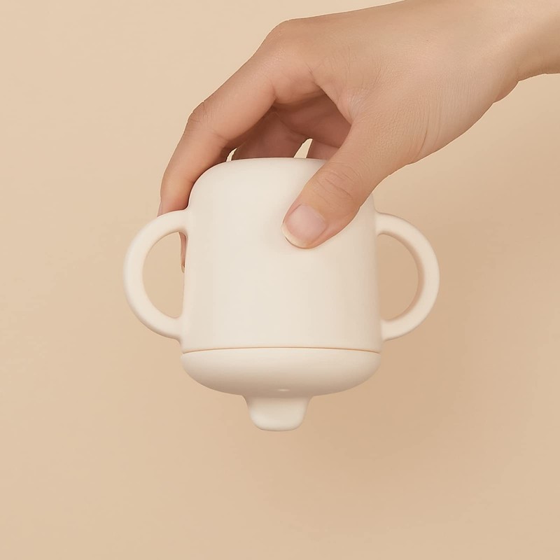 Catii 6 Months+ Sippy Cups with Handles,Small Silicone Sippy Cups