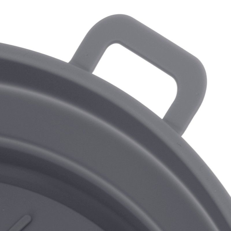 2 Pcs Silicone Air Cooker Pot With Handle Round Fryer