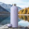 Vinsun Drinking Bottle Stainless Steel Purple 500 ml – Double-Walled
