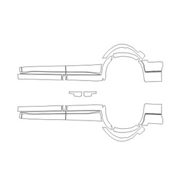 TRUE LINE Automotive Precut Door Rocker Guard Black Carbon Fiber Vinyl Film Kit for Hyundai Palisade SEL 2020