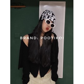 Pooyikoi Y2K Beanie Hats Knitted Wool Pullover Hat Letter Star Jacquard Hat 2000s Cute Men Women Unisex