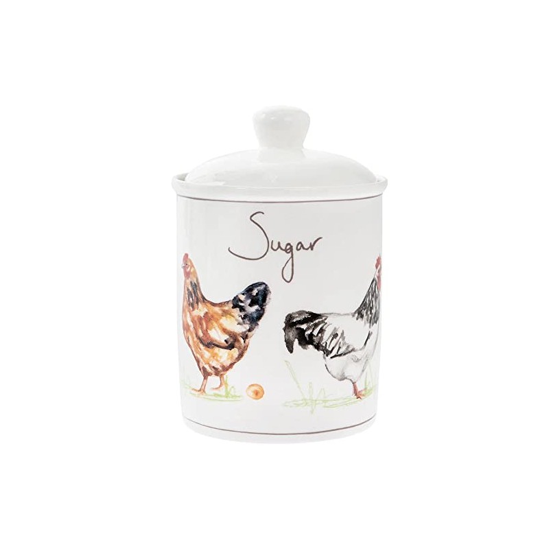 The Leonardo Collection Country Life Chickens Sugar Storage Cannister Caddy