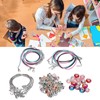Charm Bracelet Making Kit Basic Bracelets Colored Beads Pendants Jewelry