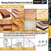 Akylin 6pcs Classical Cove Router Bit Set,1/4" Shank Cove &