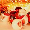 6cm 12pcs Santa Claus Christmas Ball Ornaments Set Decorative Tree
