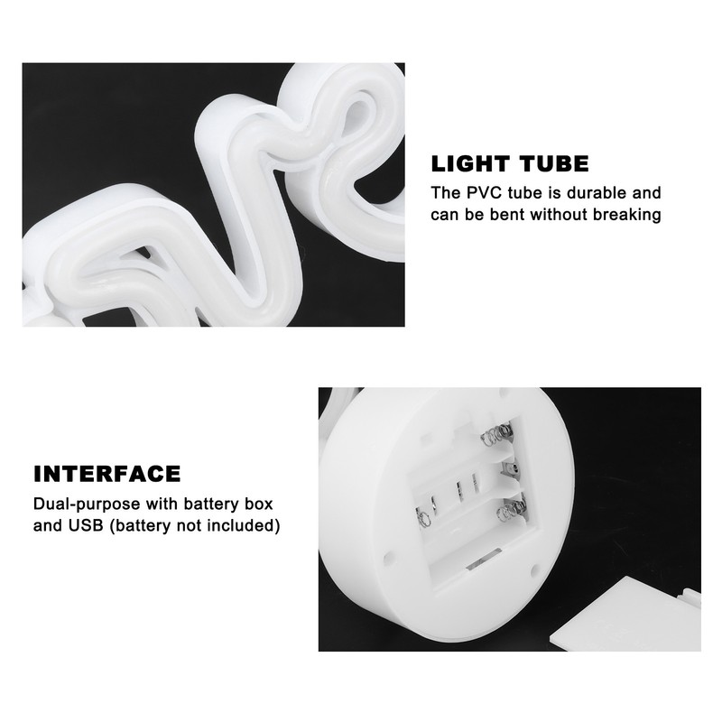 Heart Shape Neon Light Night Light for Wedding Party Kids