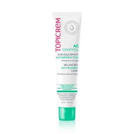 Topicrem - Balanced Care AC Control - Care Against Impurities and Sebum Regulator - For Sensitive Skin for Combination Skin to Oily Acne Trend - Teenagers & Adults - 40 ml
