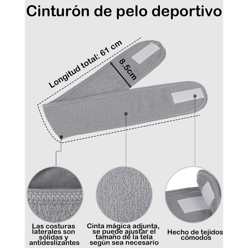 2 Piezas Toalla Microfibra Cabello, Toalla para Cabello, Toalla De